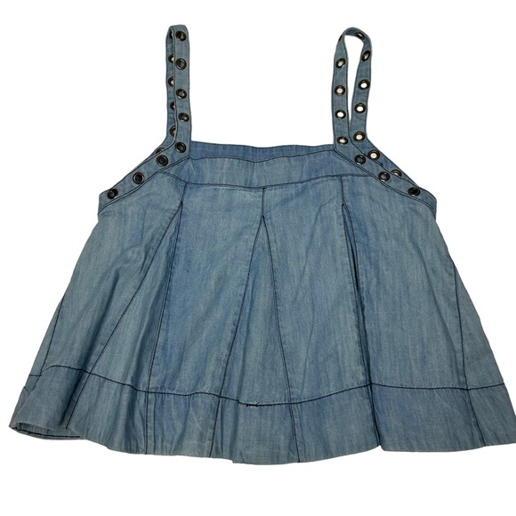 NWT Free People Zinnia Swing Tank blue - Picture 4 of 16